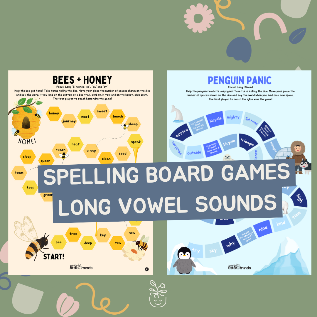 Spelling Game Boards - Long Vowel Sounds