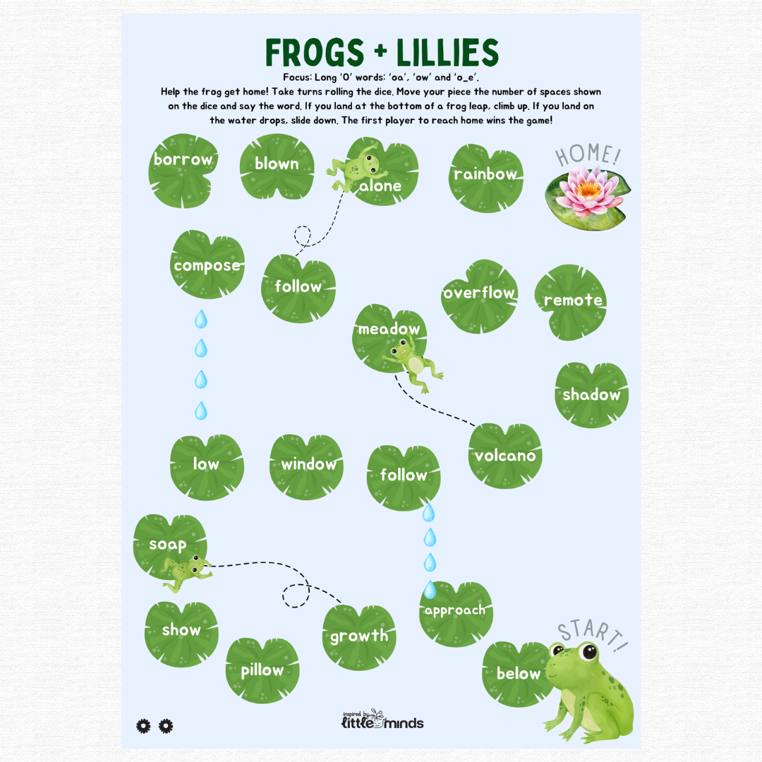Spelling Game Boards - Long Vowel Sounds