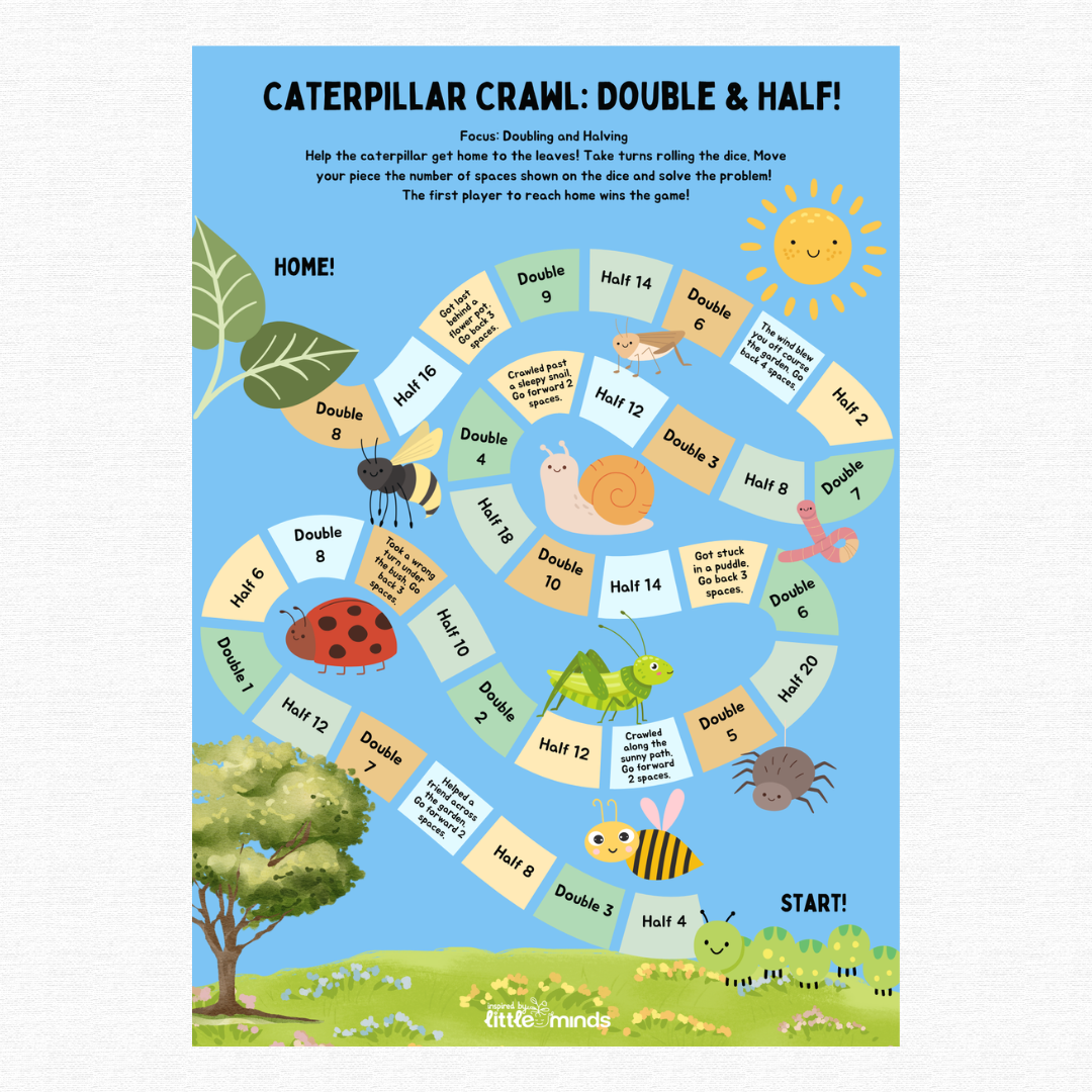 Caterpillar Crawl: Double It, Half It