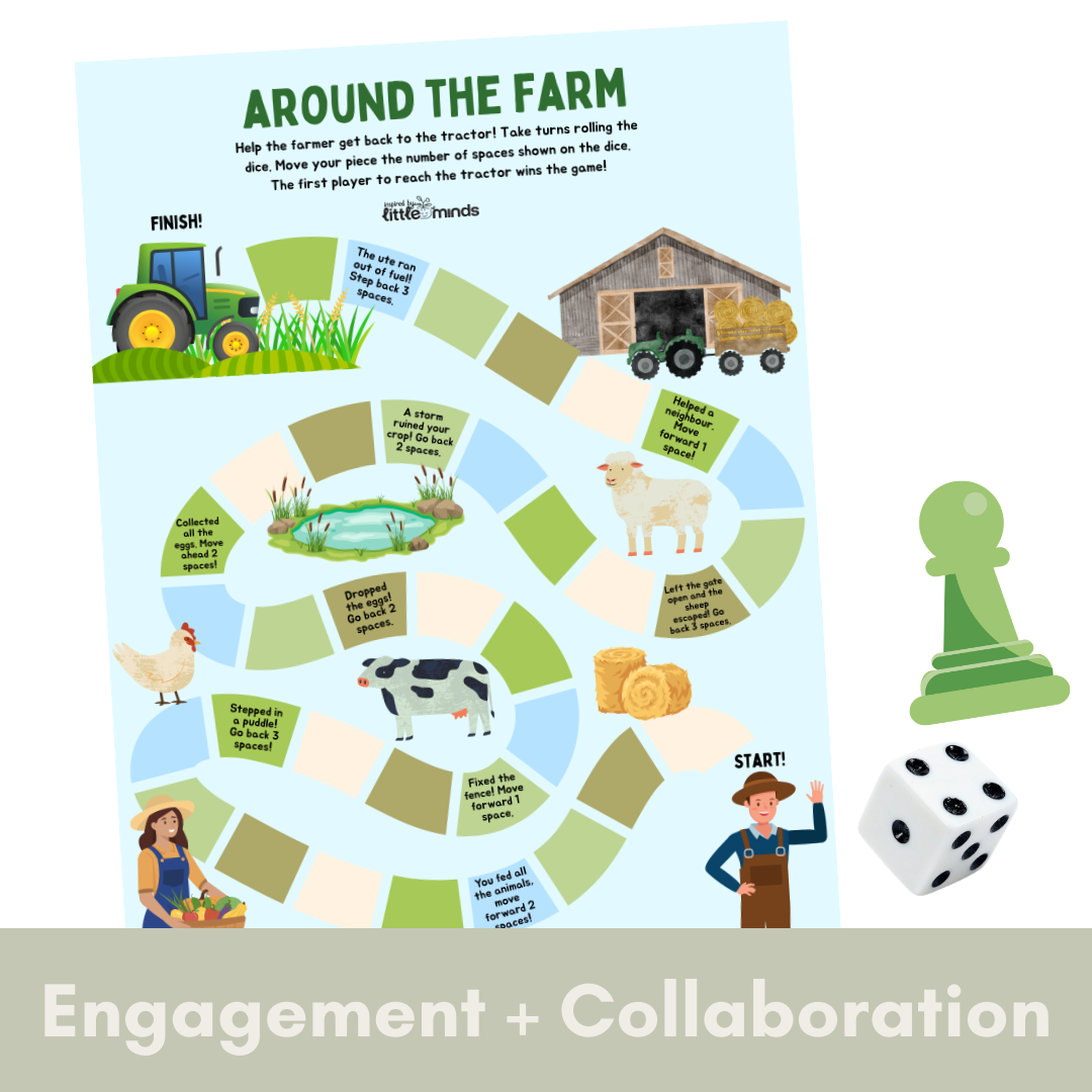 Around the Farm Game Board