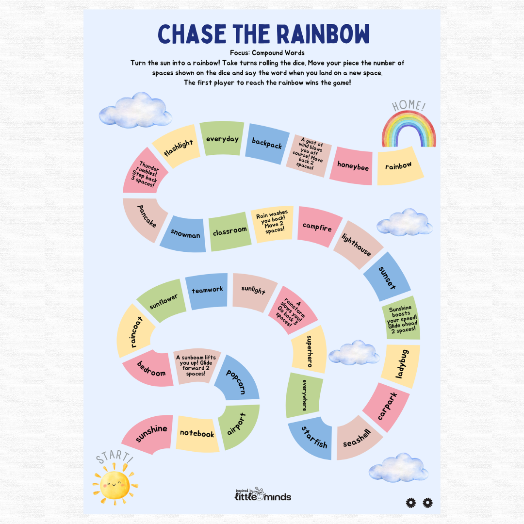 Compound Word Game Boards