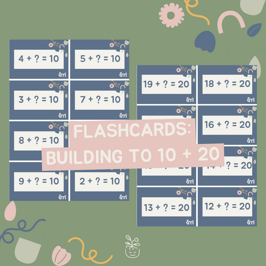 Flashcards: Building to 10 + 20