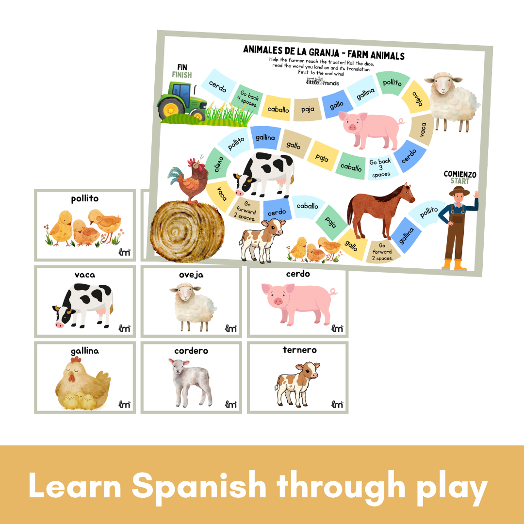 Spanish Vocabulary Game Boards