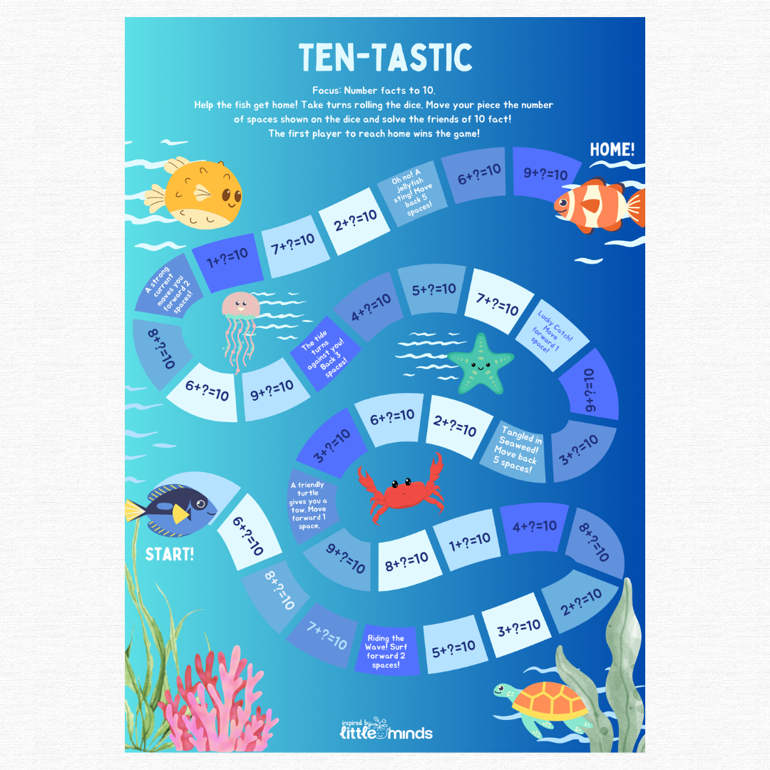 Doubles + Addition Facts Game Boards