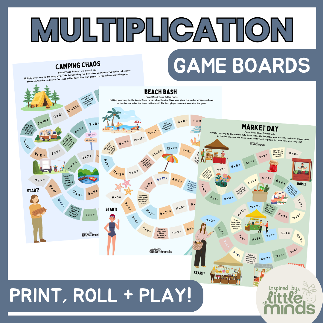 Times Tables Game Boards